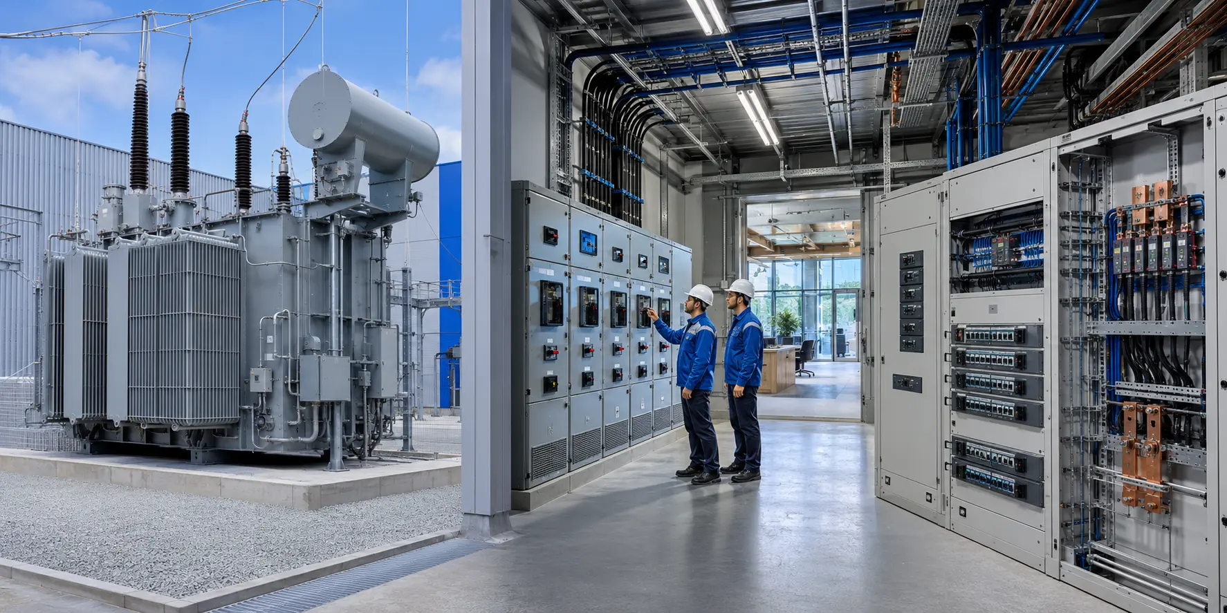 Trafo ve Enerji Dağıtım Sistemleri Trafo, enerji dağıtım ve fabrika mağaza ofis elektrik tesisatı uygulaması